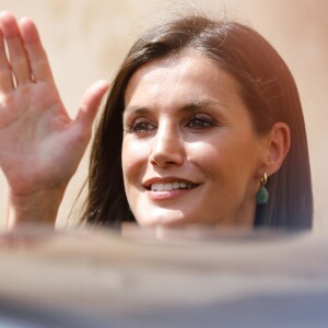 La reine Letizia d'Espagne lors de l'inauguration des cours d'été de l'Ecole Internationale de Musique de la Fondation "Princess of Asturias" à Oviedo. Le 25 juillet 2019