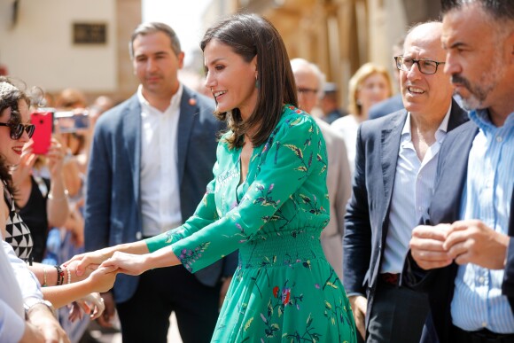 La reine Letizia d'Espagne lors de l'inauguration des cours d'été de l'Ecole Internationale de Musique de la Fondation "Princess of Asturias" à Oviedo. Le 25 juillet 2019 19 -