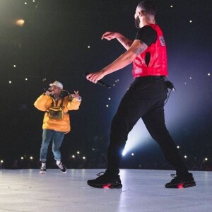 Chris Brown, invité lors d'un concert de Drake pendant la tournée "Aubrey and the Three Amigos".