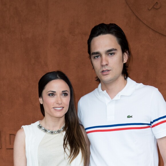 Capucine Anav et son compagnon Alain-Fabien Delon au village lors des internationaux de tennis de Roland Garros à Paris, France, le 30 mai 2019. © Jacovides-Moreau