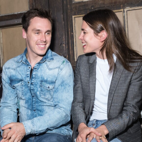 Camille Gottlieb, Louis Ducruet, Charlotte Casiraghi-Rassam et la princesse Stéphanie de Monaco - Défilé Alter Designs mode homme printemps-été 2020, le premier défilé de Pauline Ducruet dans le cadre de la Fashion Week de Paris à la Cartonnerie à Paris le 18 juin 2019. © Cyril Moreau/Bestimage