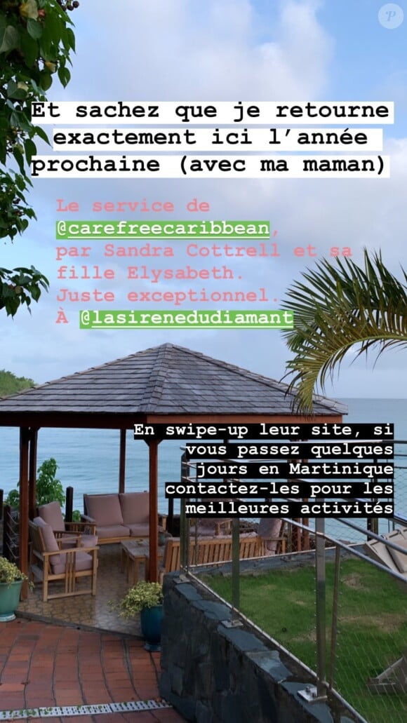 Agathe Auproux a partagé sur Instagram de nombreuses images de ses vacances en Martinique, en juillet 2019