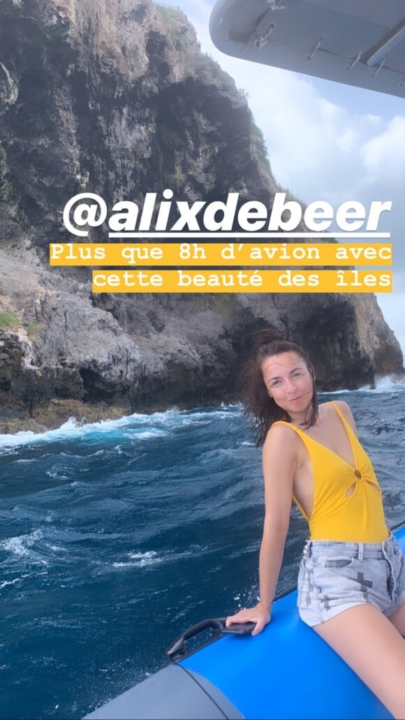 Agathe Auproux a partagé sur Instagram de nombreuses images de ses vacances en Martinique, en juillet 2019, dont cette photo de sa complice Alix de Beer.