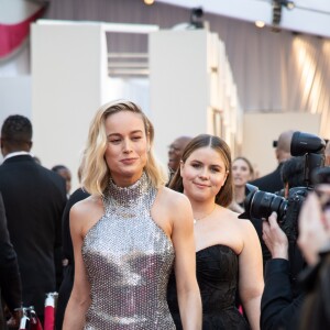 Brie Larson lors du photocall des arrivées de la 91ème cérémonie des Oscars 2019 au théâtre Dolby à Hollywood, Los Angeles, Californie, Etats-Unis, le 24 février 2019. © AMPAS/ZUMA Press/Bestimage