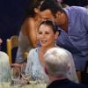 Michael Douglas et sa femme Catherine Zeta-Jones sont allés dîner avec des amis à Portofino, le 30 juillet 2019.