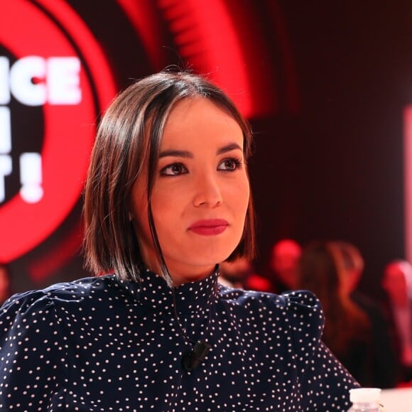 Exclusif - Agathe Auproux - Le "grand débat national" s'est invité sur le plateau de l'émission Balance ton post! , présenté par l'animateur Cyril Hanouna sur C8 vendredi soir 25 janvier 2019 . La secrétaire d'État à l'égalité entre les femmes et les hommes, Marlène Schiappa, était présente en tant que co-animatrice afin d'en ressortir avec des propositions concrètes. © Sebastien Valiela / Bestimage