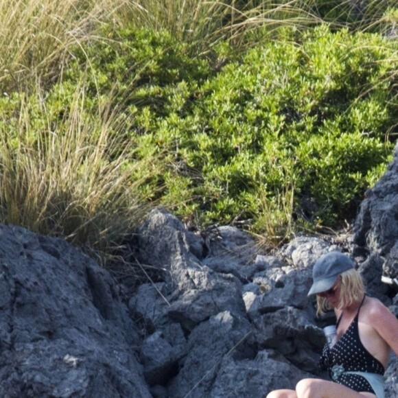 Exclusif - Katy Perry, son fiancé Orlando Bloom et plusieurs amis profitent d'un après-midi ensoleillé sur l'île espagnole de Majorque. Le 24 juillet 2019.