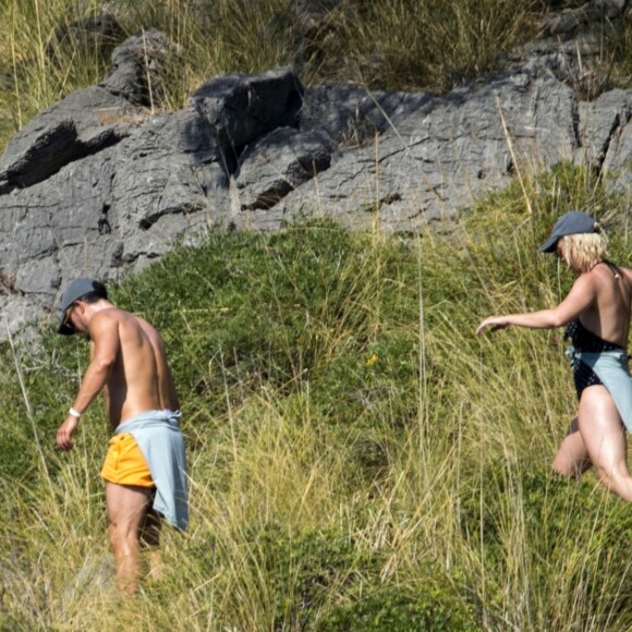 Exclusif - Katy Perry, son fiancé Orlando Bloom et plusieurs amis profitent d'un après-midi ensoleillé sur l'île espagnole de Majorque. Le 24 juillet 2019.