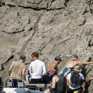 Exclusif - Katy Perry, son fiancé Orlando Bloom et plusieurs amis profitent d'un après-midi ensoleillé sur l'île espagnole de Majorque. Le 24 juillet 2019.