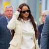 Rihanna arrive à l'aéroport de JFK à New York. Rihanna revient d'Italie où elle a passé des vacances romantiques avec son compagnon H. Jameel. Le 7 juin 2019.