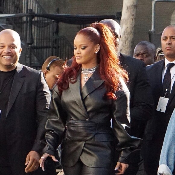 Exclusif - Rihanna arrive à la 7e cérémonie des "BET Awards" au Staples Center à Los Angeles, le 23 juin 2019.