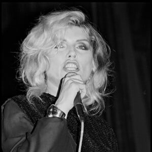 Image d'archives de Debbie Harry, sur scène le 7 juillet 1987