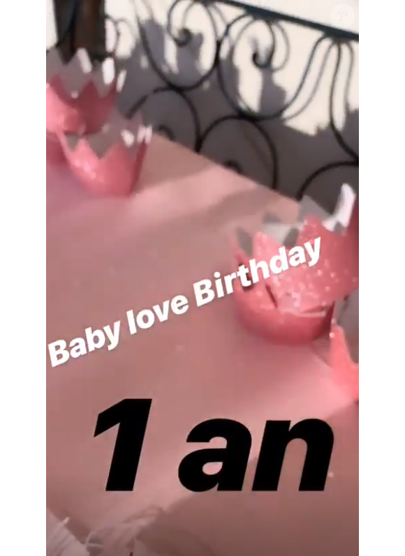 Karine Ferri et Yoann Gourcuff fêtent les 1 an de leur fille Claudia, le 16 juillet 2019