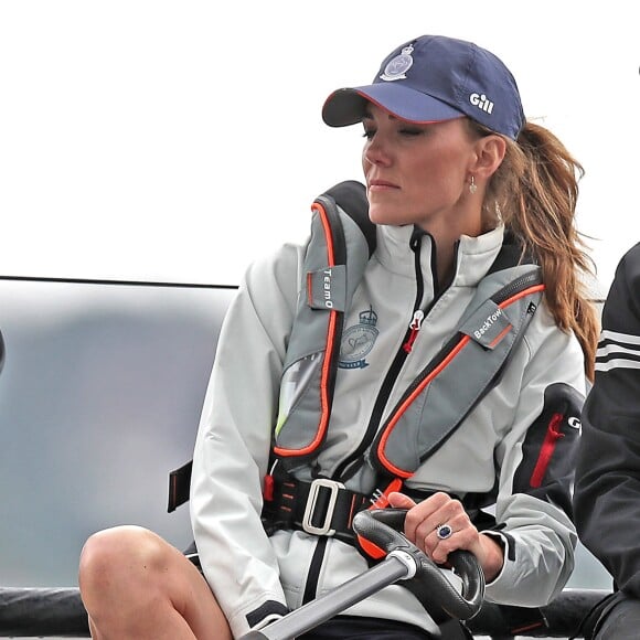 Catherine Kate Middleton - Le duc et la duchesse de Cambridge participent à la Régate King's Cup à Cowes le 8 août 2019.