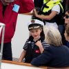 Le prince George de Cambridge, Michael Middleton - Les enfants du duc et de la duchesse de Cambridge regardent d'un bateau la régate King's Cup le 8 août 2019.