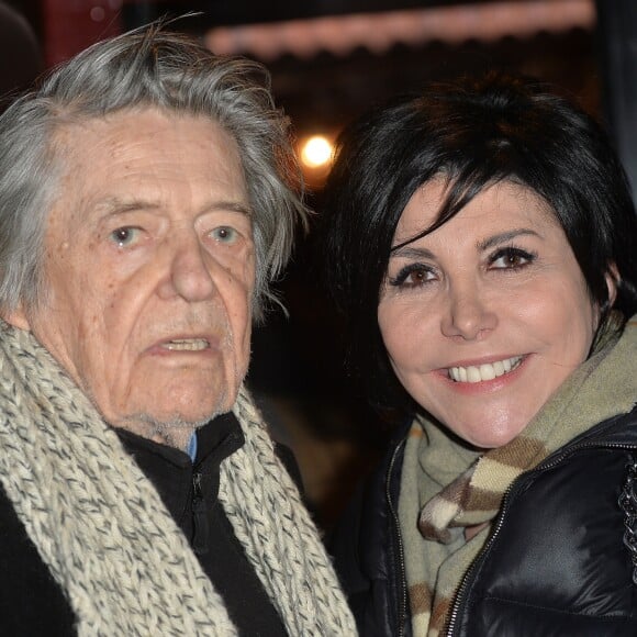 Jean-Pierre Mocky et Liane Foly lors de la 4ème cérémonie des Alphonses au théâtre de la Huchette à Paris, le 11 février 2016. © Veeren/Bestimage