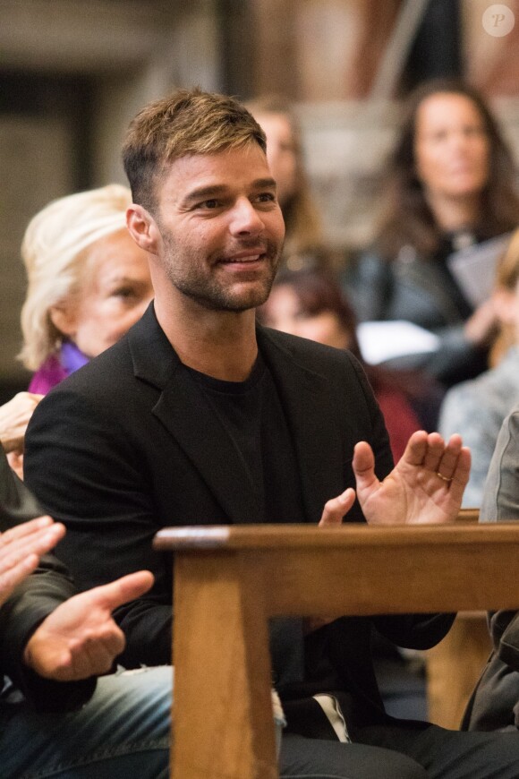 Ricky Martin lors de l'installation artistique "Tensegrity" de J.Yosef dans l'église Santa Maria Montesanto de Rome, Italie, le 6 mai 2019.