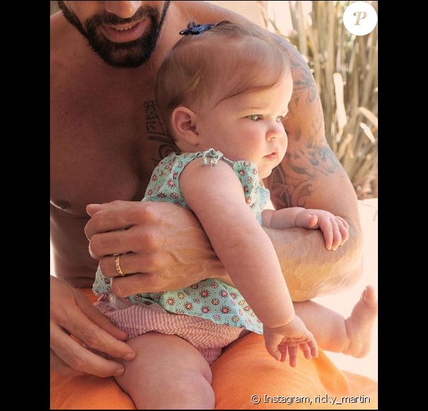 Ricky Martin présente sa fille Lucia sur Instagram, le 8 août 2019