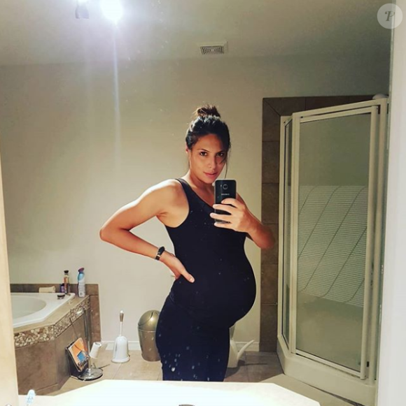 Zaho dévoile le sexe de son futur enfant sur Instagram, ce 15 juin 2018.
