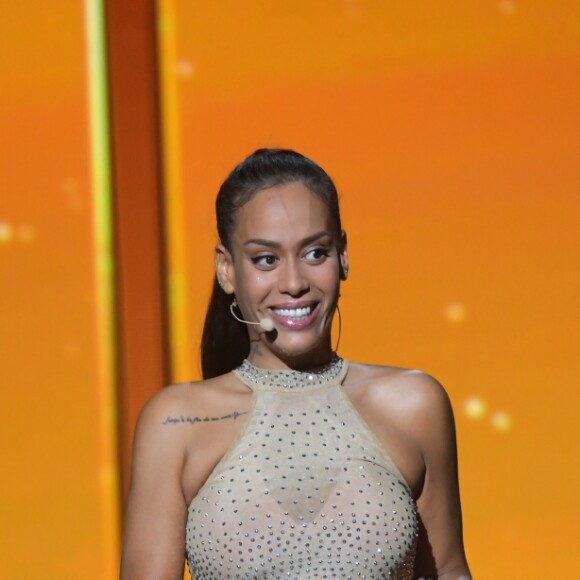 Amel Bent - Enregistrement de l'émission "La chanson Secrète" présentée par Nikos Aliagas à la Seine Musicale à Boulogne-Billancourt, qui sera diffusée le 29 décembre en prime time sur TF1. © D.Guignebourg-G.Gorassini / Bestimage