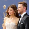Jessica Biel, Justin Timberlake People au 70ème Primetime Emmy Awards au théâtre Microsoft à Los Angeles le 17 septembre 2018.