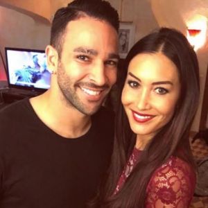 Adil Rami et Sidonie Biémont