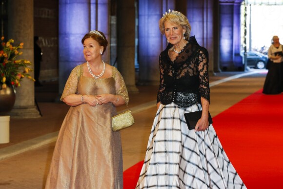 Princesse Christina et sa soeur la Princesse Irene van Lippe-Biesterfeld - Diner de gala pour l'intronisation du roi Willem-Alexander des Pays-Bas a Amsterdam le 29 avril 2013.