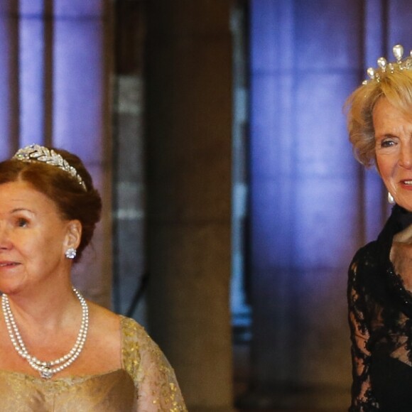 Princesse Christina et sa soeur la Princesse Irene van Lippe-Biesterfeld - Diner de gala pour l'intronisation du roi Willem-Alexander des Pays-Bas a Amsterdam le 29 avril 2013.