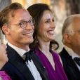 Le prince Jaime et la princesse Viktoria de Bourbon-Parme, et la princesse Christina des Pays-Bas - Le couple royal des Pays-Bas lors d'un dîner officiel à Rome, à l'occasion de leur voyage de 4 jours en Italie, le 20 juin.