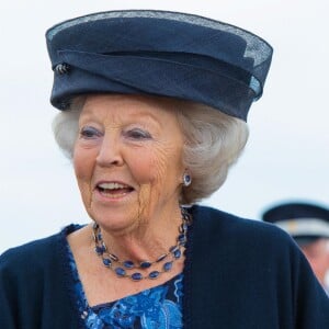 La princesse Beatrix des Pays-Bas en visite pour le 200e anniversaire des célébrations du moulin à vent de Hermien à Harreveld dans la commune néerlandaise d'Oost Gelre, le 17 mai 2019.