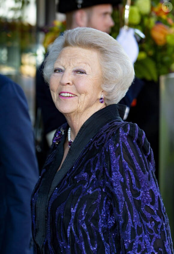 La princesse Beatrix - La famille royale des Pays-Bas à son arrivée au concert pour le Kings Day à Amersfoort. Le 15 avril 2019.