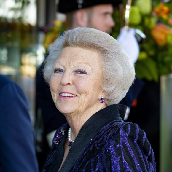 La princesse Beatrix - La famille royale des Pays-Bas à son arrivée au concert pour le Kings Day à Amersfoort. Le 15 avril 2019.