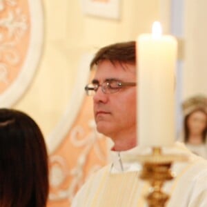 Mariage religieux en l'église de Villanova d' Alizée et Grégoire Lyonnet - Villanova le 18 juin 2016 © Olivier Huitel - Olivier Sanchez / Bestimage