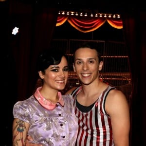 Alizée et son compagnon Grégoire Lyonnet - Backstage - 53ème Gala de l'union des artistes au Cirque d'Hiver Bouglione à Paris le 12 juin 2016. Diffusion sur France 2 le 26 novembre prochain. © Dominique Jacovides / Bestimage