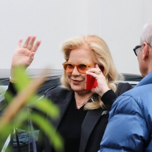 Sylvie Vartan - les invitées de M.Drucker arrivent au studio Gabriel pour l'enregistrement de l'émission Vivement Dimanche, Paris, le 18 mars 2019.18/03/2019 -