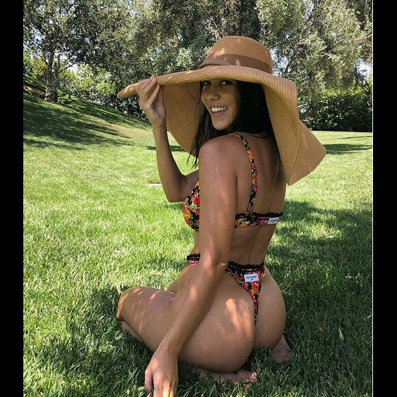Kourtney Kardashian. Juillet 2018.