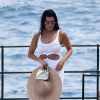 Exclusif - Kourtney Kardashian en vacances à Portofino en Italie, le 8 août 2019.