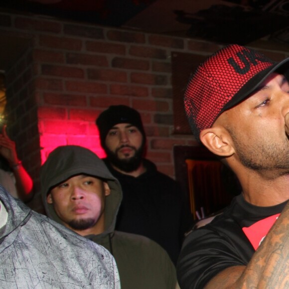 Exclusif -  Le rappeur Booba en concert pour la promotion de son D.U.C Whisky au Hobo club à Paris, France, le 22 octobre 2017. © Phiilippe Baldini/Bestimage