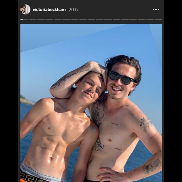 Victoria Beckham publie des photos de sa famille le 22 août 2019.