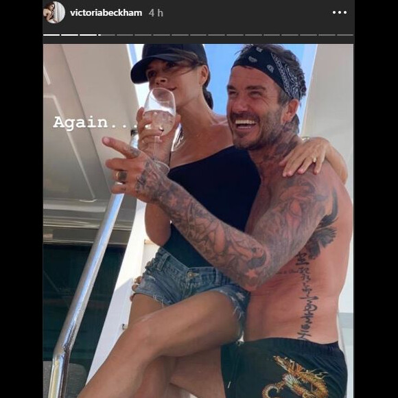 Victoria Beckham publie des photos de sa famille le 22 août 2019.