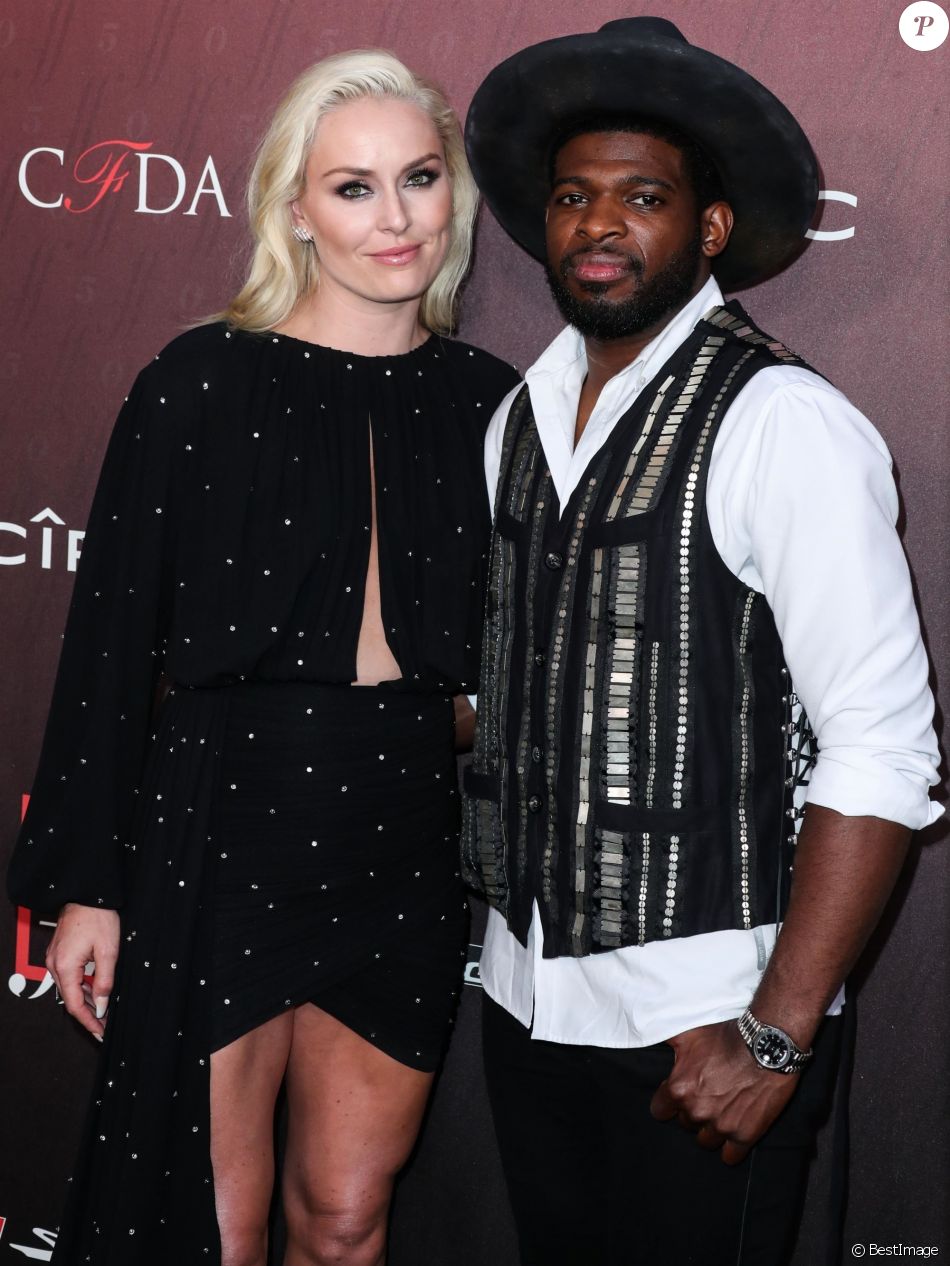 Lindsey Vonn et son compagnon P. K. Subban - Photocall de la soirée