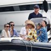 Scott Disick, sa compagne Sofia Richie, Anastasia Karanikolaou, Kris Jenner, Kylie Jenner et sa fille Stormi Webster sont allés se promener dans le village de pêcheurs de Portofino, Italy, le 12 août 2019.