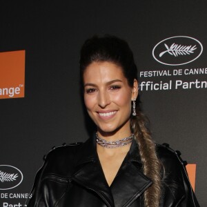 Laury Thilleman (Miss France 2011) au photocall de la soirée "Orange" sur la plage de l'hôtel Majectic lors du 72ème Festival International du Film de Cannes, le 18 mai 2019. © Denis Guignebourg/Bestimage