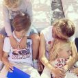 Elodie Gossuin et ses quatre enfants - Instagram, samedi 24 août 2019