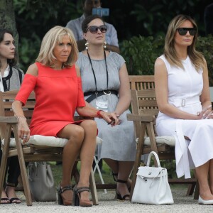 Brigitte Macron, Melania Trump - Brigitte Macron et les conjoints visitent la ville de Espelette en marge du sommet du G7 à Biarritz le 25 août 2019. © Thibaud Moritz / Pool / Bestimage