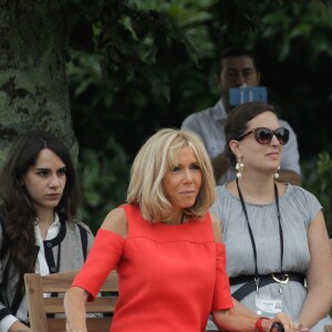 Brigitte Macron, Melania Trump - Brigitte Macron et les conjoints visitent la ville de Espelette en marge du sommet du G7 à Biarritz le 25 août 2019. © Thibaud Moritz / Pool / Bestimage