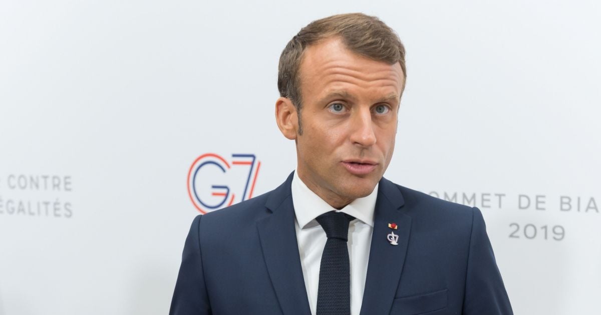 Le président de la République française Emmanuel Macron ...