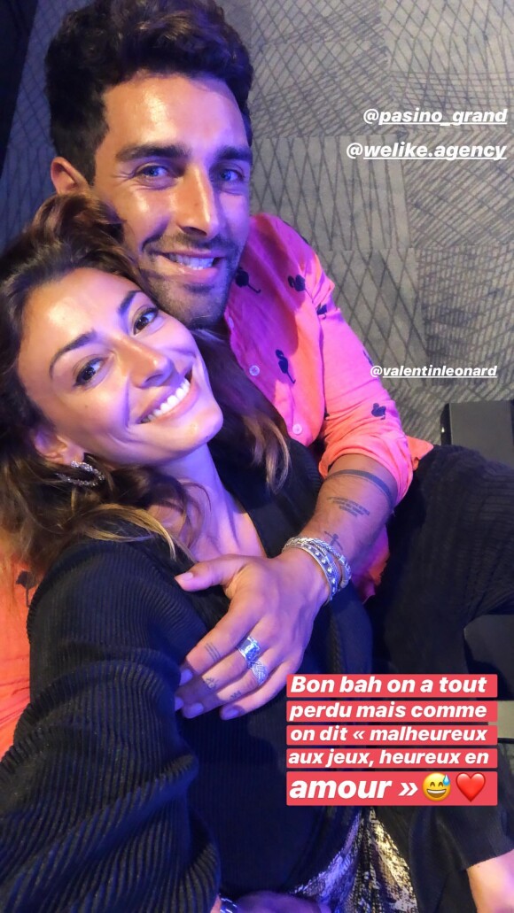 Rachel Legrain-Trapani et son compagnon Valentin Léonard sur Instagram.