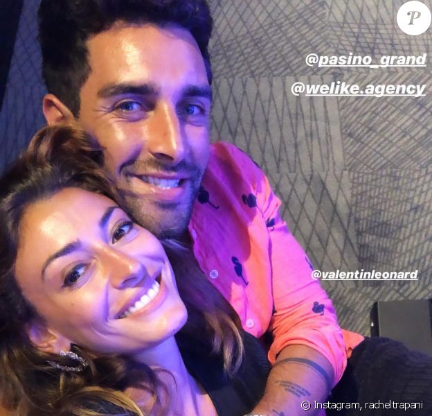 Rachel Legrain-Trapani et son compagnon Valentin Léonard sur Instagram.
