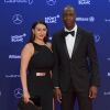Michael Johnson et sa femme Armine Shamiryan à la soirée des Laureus World Sport Awards 2017 à Monaco le 14 février 2017. © Michael Alesi/Bestimage